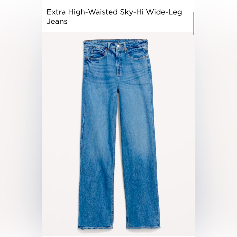 Like New Extra Baggy High Rise Wide Leg Jeans